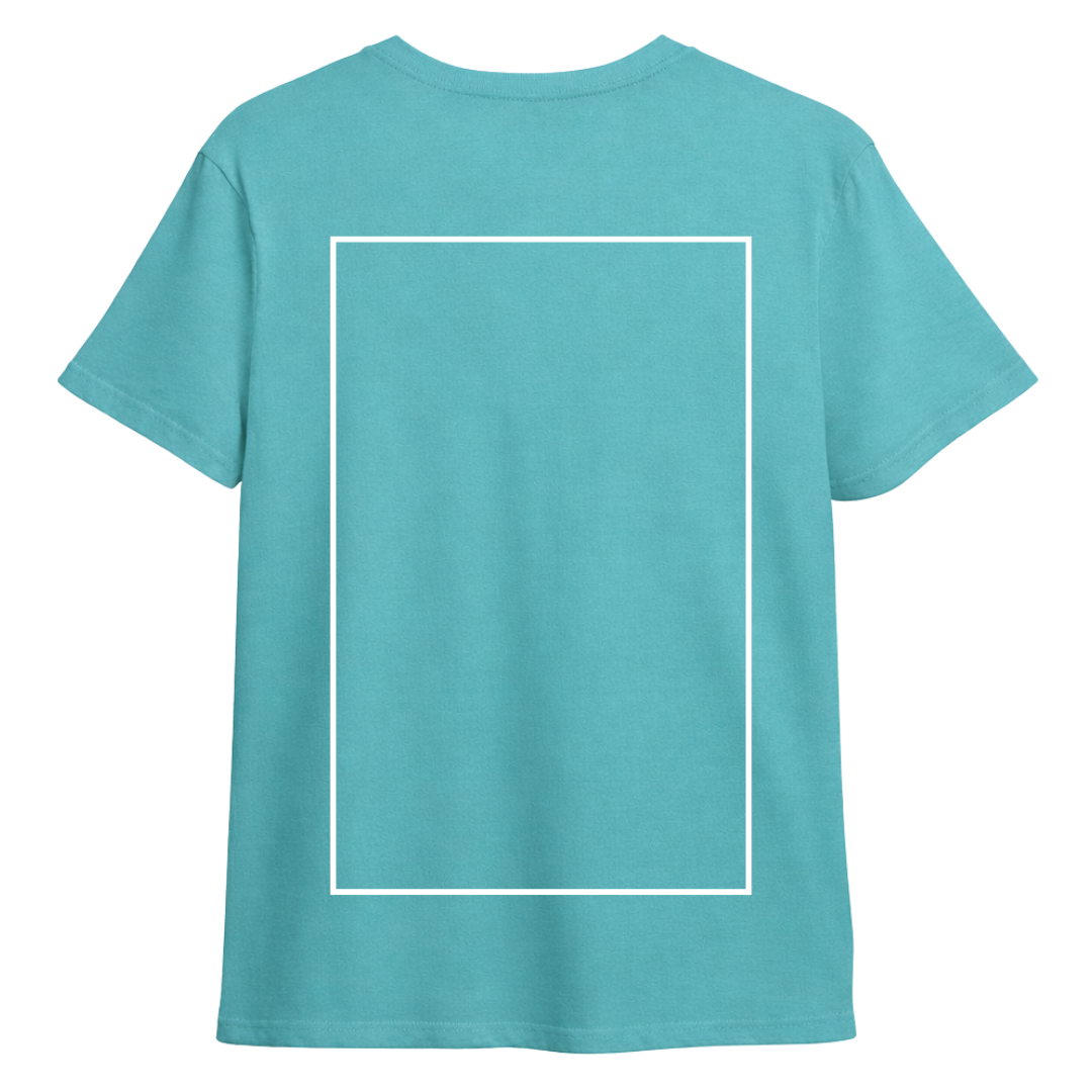 Custom T-Shirt – Front Left Logo & Back Print