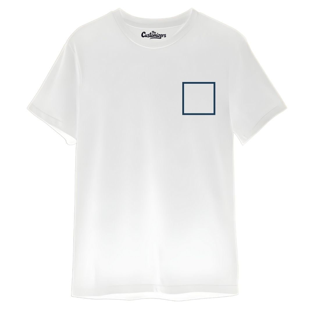 Custom T-Shirt – Front Left Logo & Back Print