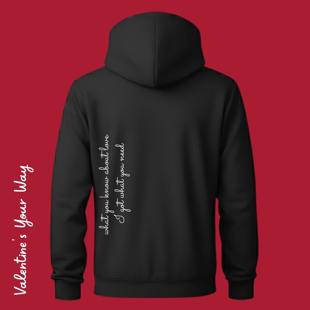 Custom QR Code Link Hoodie – Scannable Secret Message & Lyric Hoodie