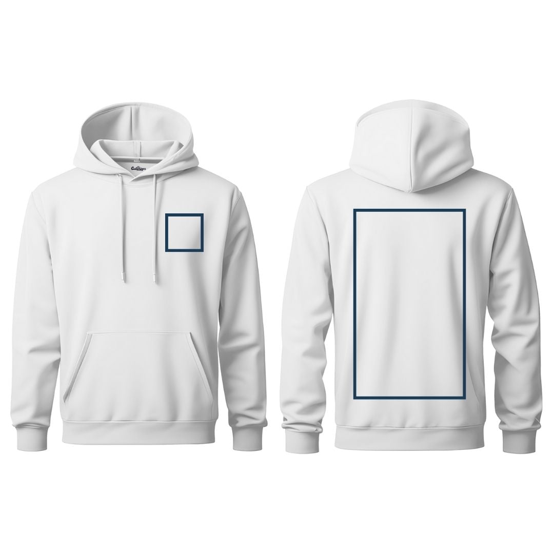 Custom Hoodie – Front Left Logo & Back Print