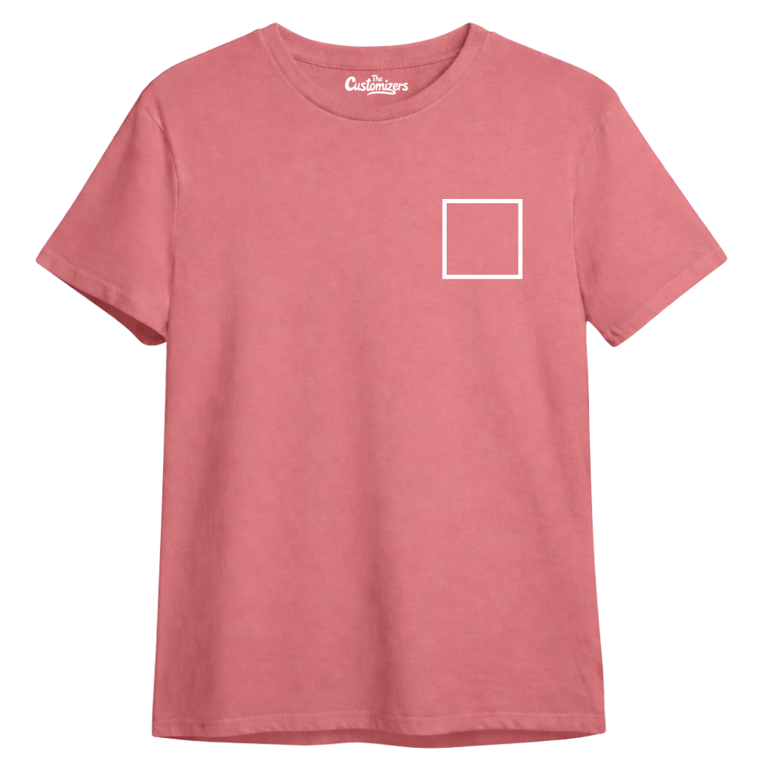 Custom T-Shirt – Front Left Logo & Back Print