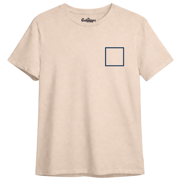 Custom T-Shirt – Front Left Logo & Back Print