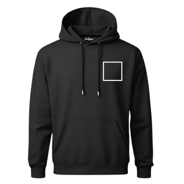 Custom Hoodie – Front Left Logo & Back Print
