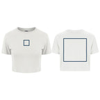 Custom Cropped Top - Front Middle Logo & Full Back Print