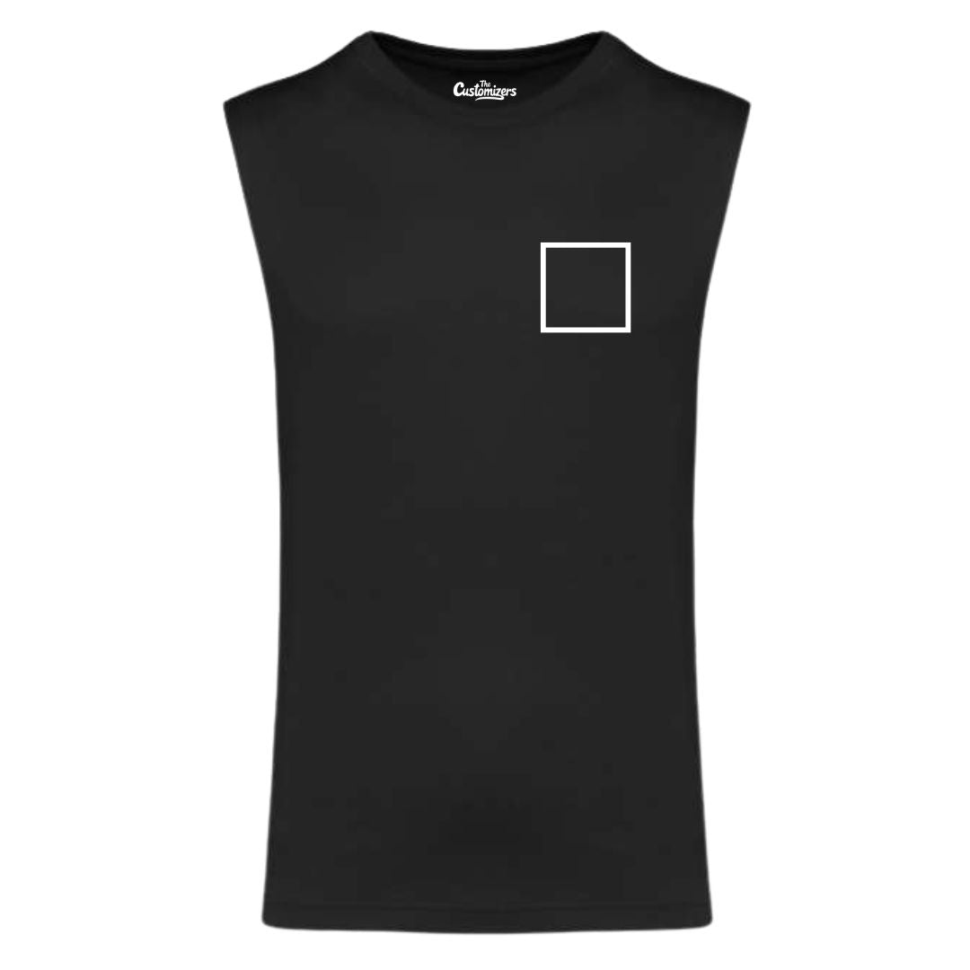 Custom Tank Top - Front Left Logo + Back Full Print
