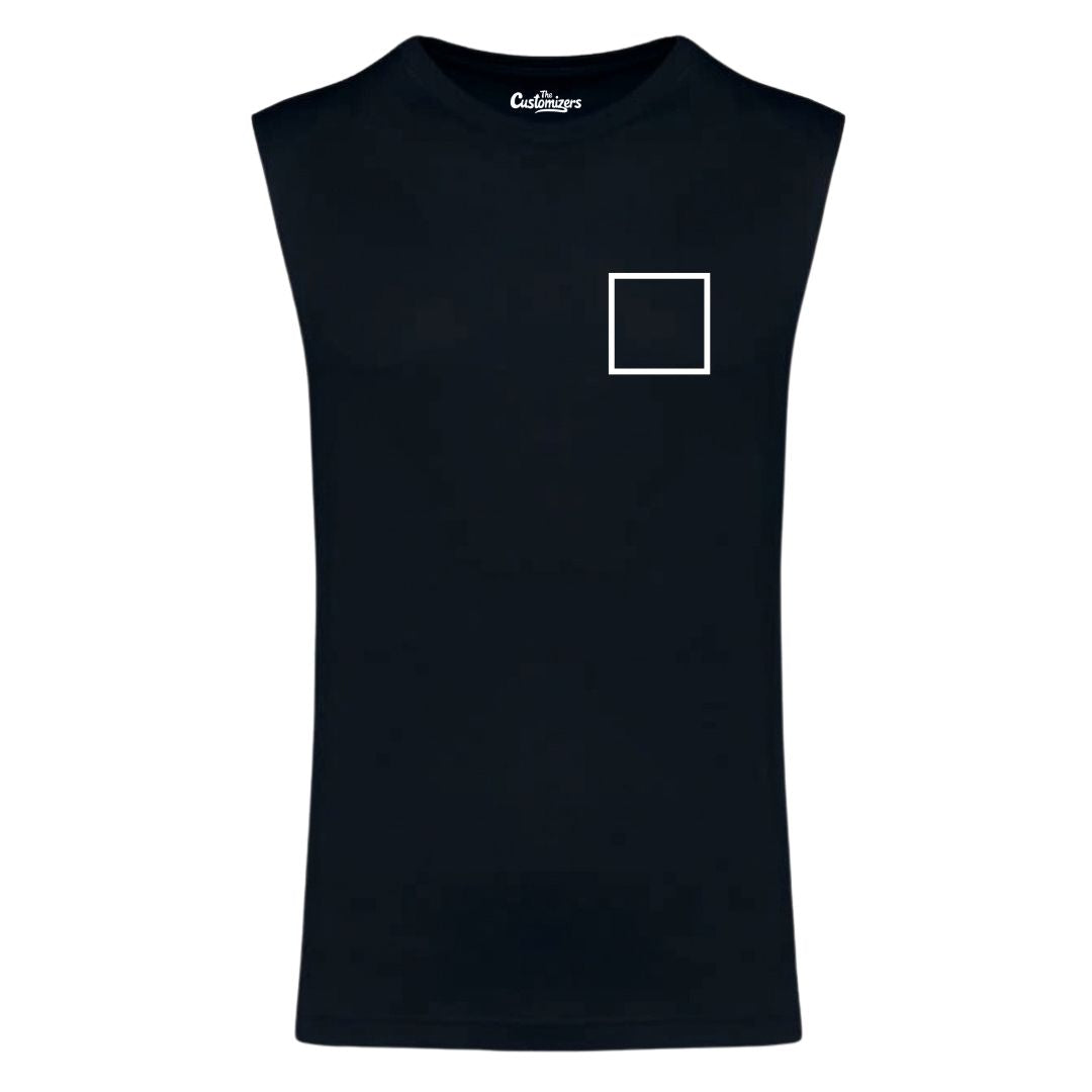 Custom Tank Top - Front Left Logo + Back Full Print