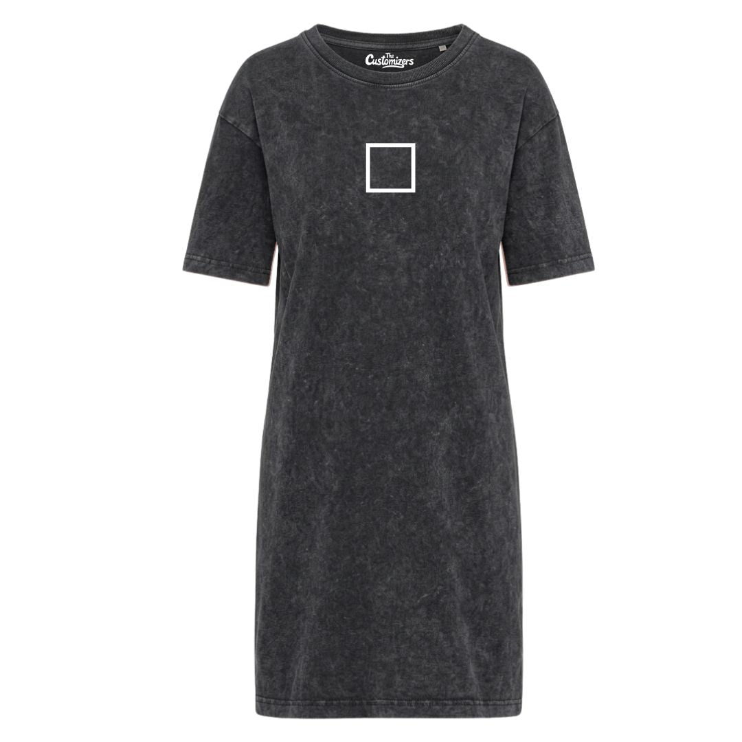 Custom T-shirt Dress - Front Middle Logo Print