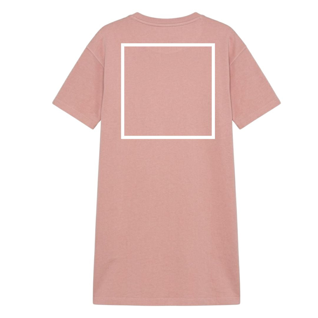 Custom T-shirt Dress - Back Half Print