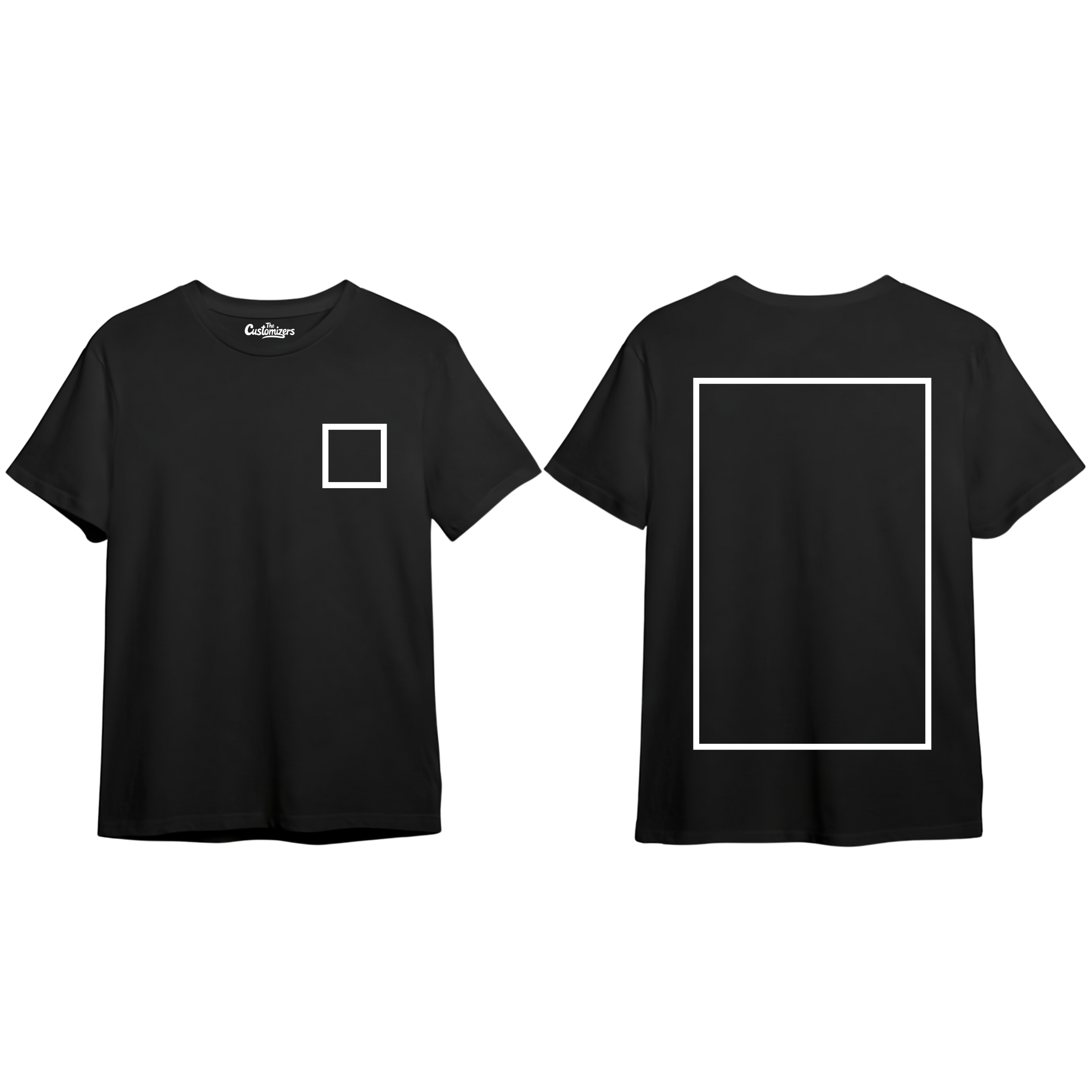 Custom T-Shirt – Front Left Logo & Back Print