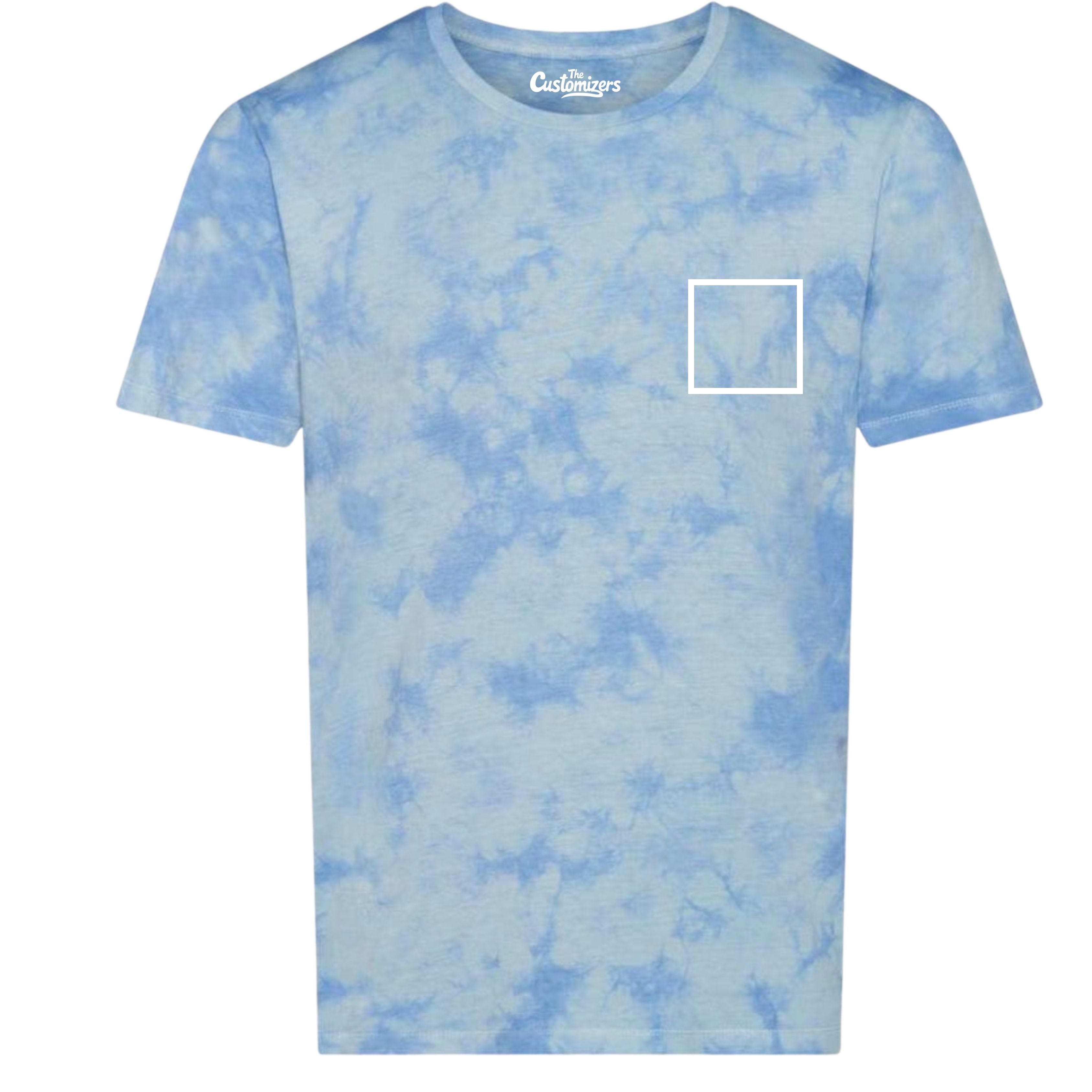 CUSTOM TIE DYE T-SHIRT - Front Left Logo Print