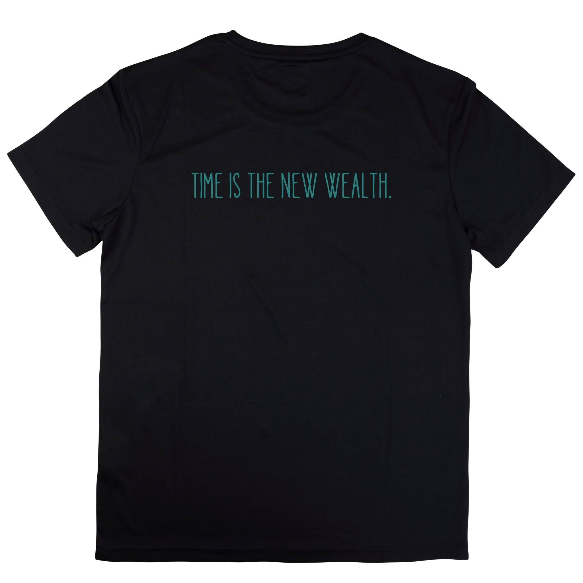 Time_is_the_New_Wealth_T-shirt_Black_Back