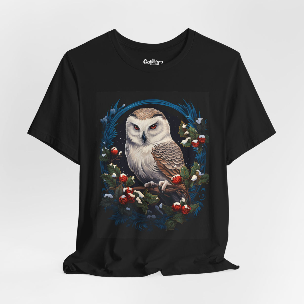 Frosty Wreath Winter Owl Tee