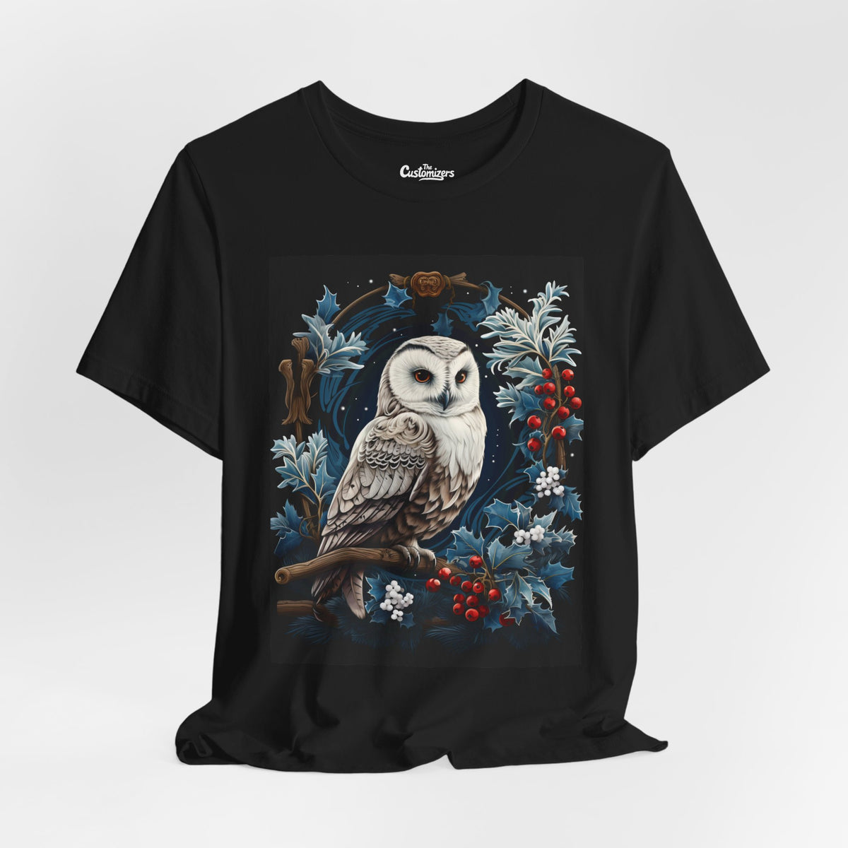 Enchanted Winter Owl and Berries Tee