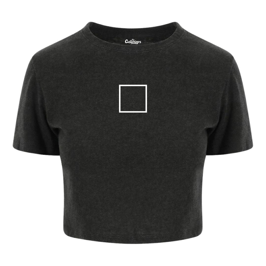 Custom Cropped Top - Front Middle Logo & Full Back Print